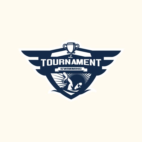 Swimming Tournament logo template 04 Thumbnail