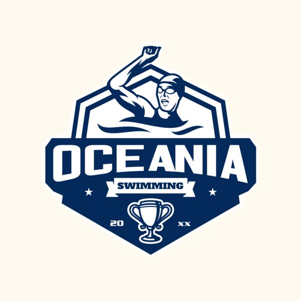 Oceania Swimming logo template Thumbnail