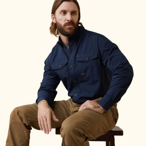 ARIAT Long-Sleeve Rebar Made Tough VentTEK DuraStretch Work Shirt Thumbnail